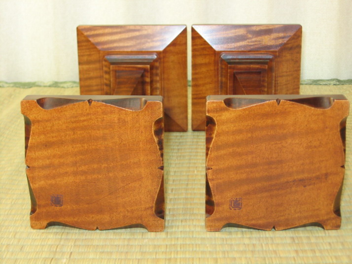 ▲トウシンオリジナル/奥山正直作将棋駒製作用彫台▲新品 ヤフーオークション 出品代行 トウシン 奥山正直作楓杢拭漆古色仕上駒