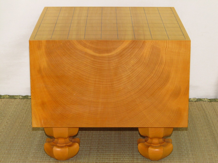 【金富士】古い日本産本榧板目（木裏）5寸碁盤 本榧保証 将棋盤 宮崎県産 本榧 板目木裏 五寸四分