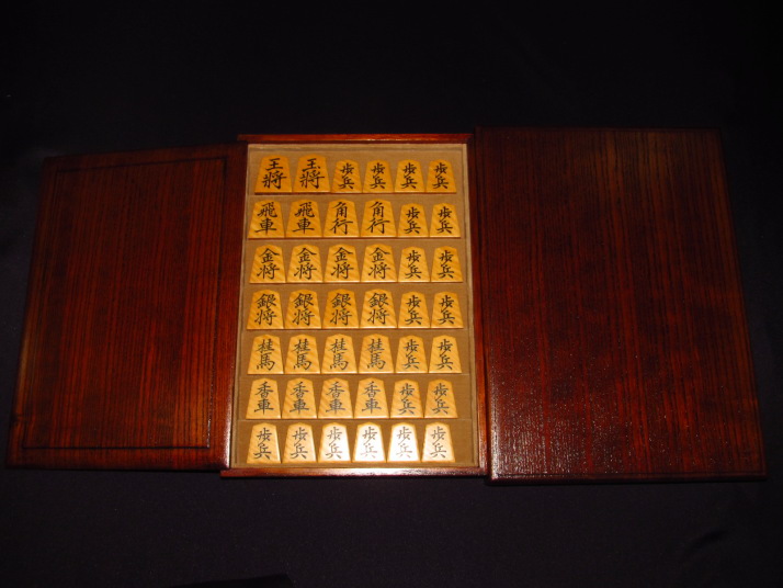 児玉龍兒作菱湖島黄楊虎斑盛上将棋駒 ヤフーオークション ヤフオク 